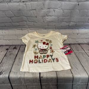 Hello Kitty Christmas Graphic Print Shirt